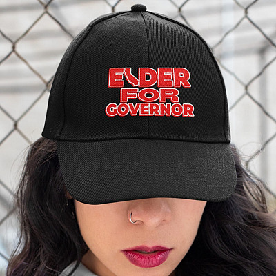 Elder for Governor Political Twill Cap - High-Profile Snapback Hat