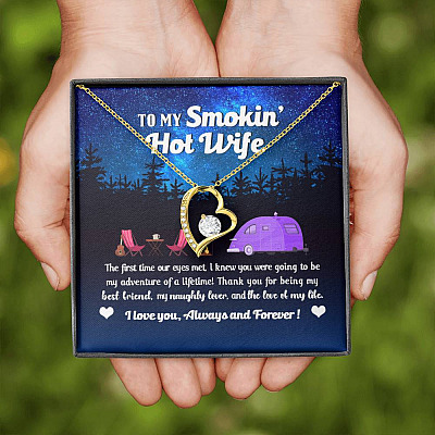 Camping Van To My Smokin Hot Wife The First Time Our Eyes Met Forever Love Heart Necklace