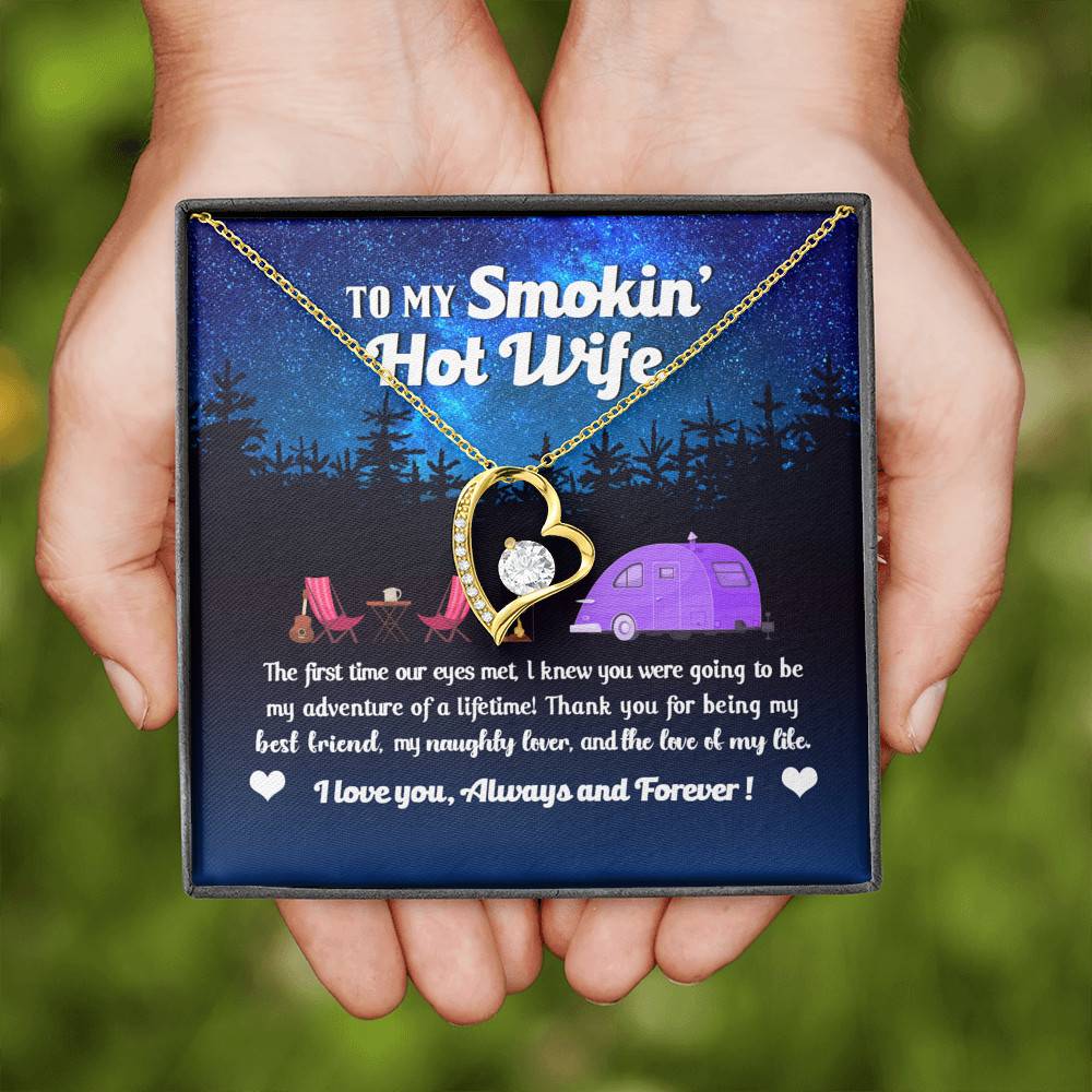 Camping Van To My Smokin Hot Wife The First Time Our Eyes Met Forever Love Heart Necklace
