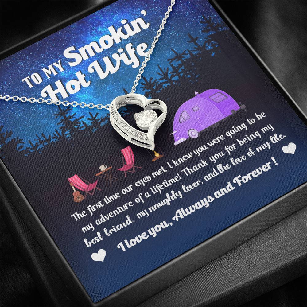 Camping Van To My Smokin Hot Wife The First Time Our Eyes Met Forever Love Heart Necklace