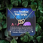 Camping Van To My Smokin Hot Wife The First Time Our Eyes Met Interlocking Hearts Necklace