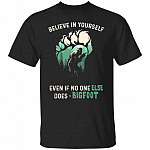 Believe In Yourself Even IBigfoot Shirt, Black, Unisex T-Shirt