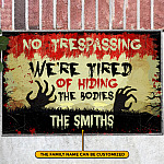 2VT. No Trespassing Hiding The Bodies doormat mk1