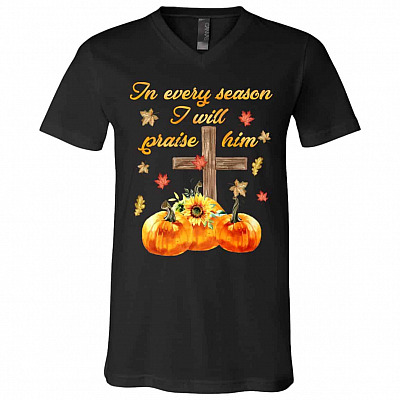 every season shirt, Black, V-Neck T-Shirt