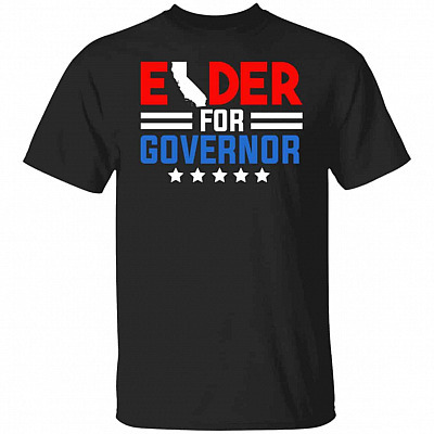 Larry Elder For Governor Of, Black, Unisex T-Shirt