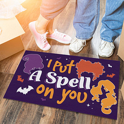 Hocus Pocus I Put A Spell On You Indoor Outdoor Doormat - Sanderson Sisters Door Mat