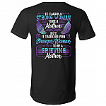 It Takes A Strong Woman To Be AV-Neck, Black, V-Neck T-Shirt