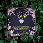 To My Future Wife the First Time I Saw You My Heart Whispered That's the One Love Knot Pendant Necklace