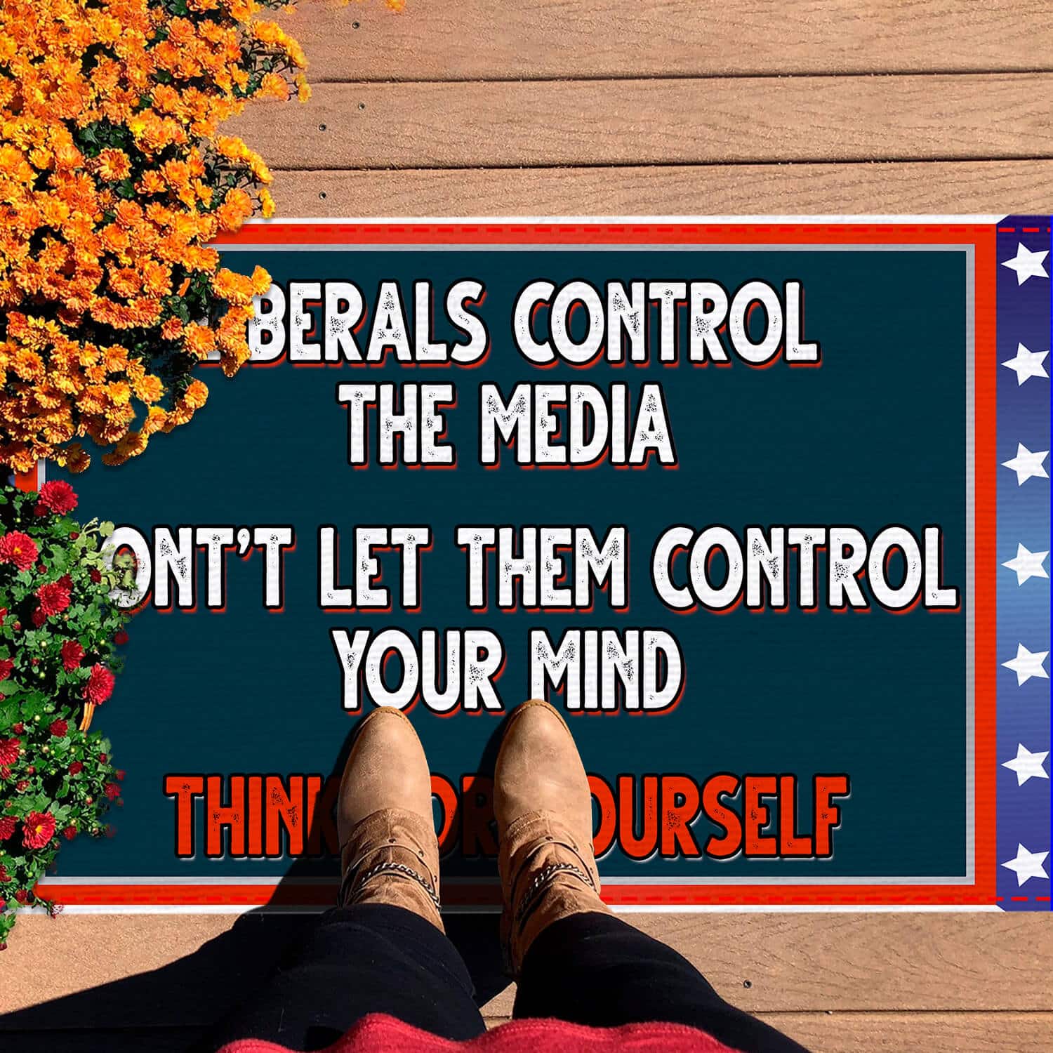 7HV. Anti Liberal Doormat Doormat mockup 7