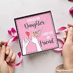 Mom and Daughter Always My Daughter Forever My Friend Interlocking Hearts Pendant Necklace