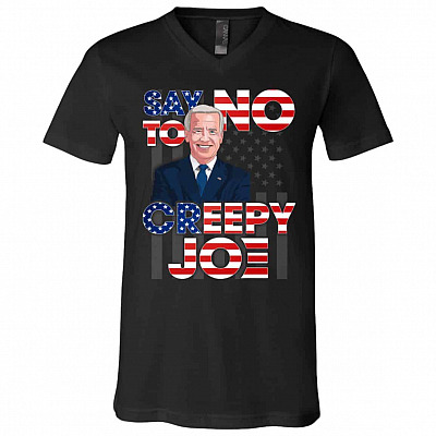 joe t, Black, V-Neck T-Shirt