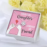 Mom and Daughter Always My Daughter Forever My Friend Love Knot Pendant Necklace