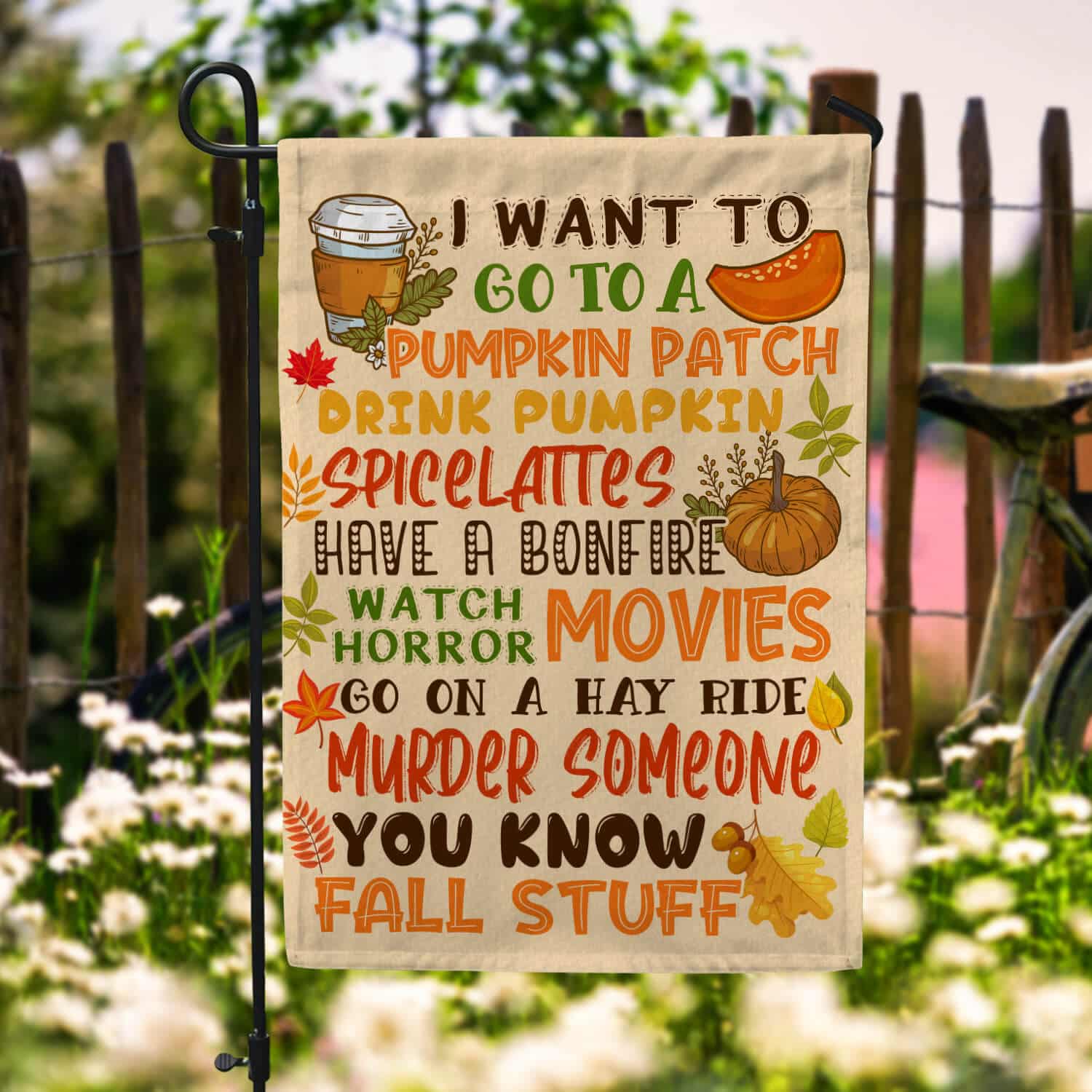 4TM. Fall Stuff -30x40 Garden Flag Mockup 6