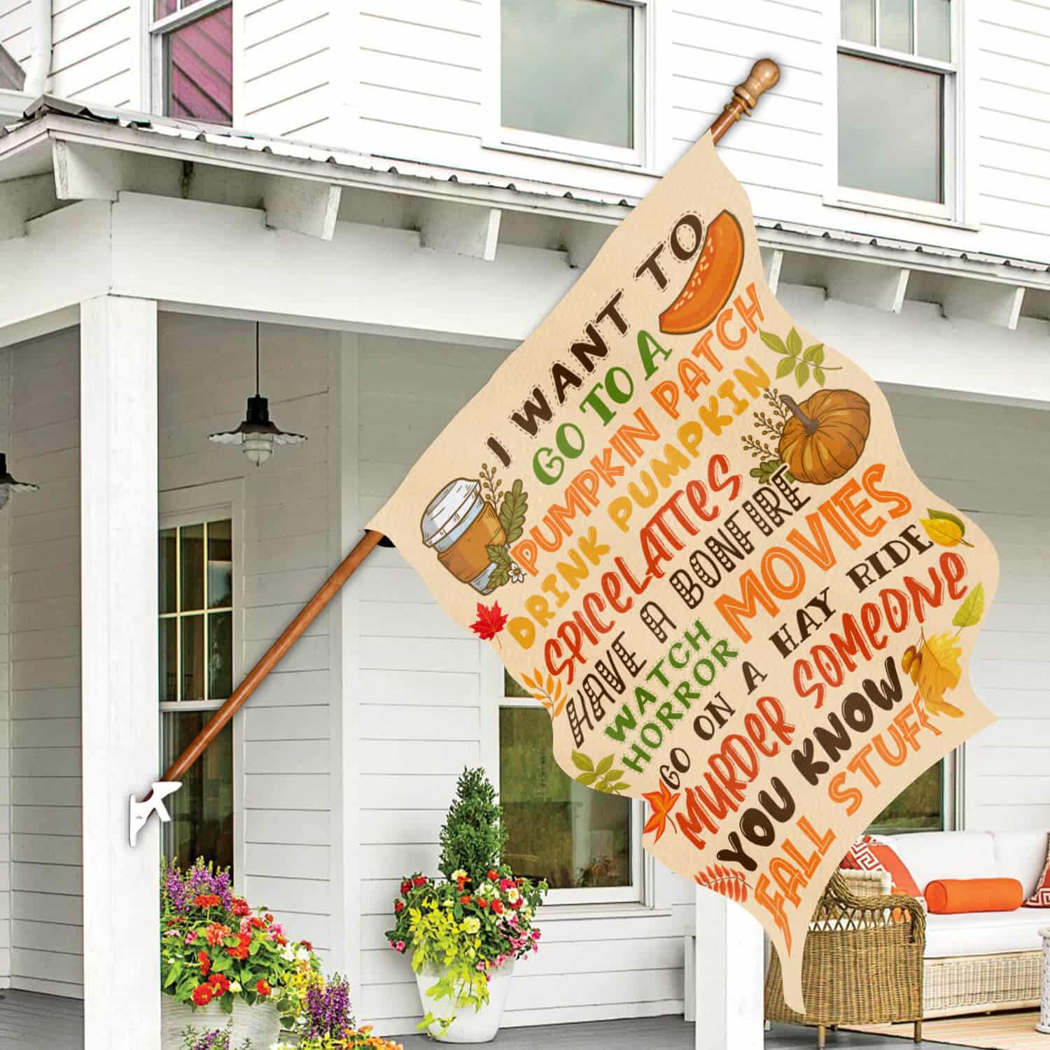4TM. Fall Stuff -30x40 House Flag Mockup 7