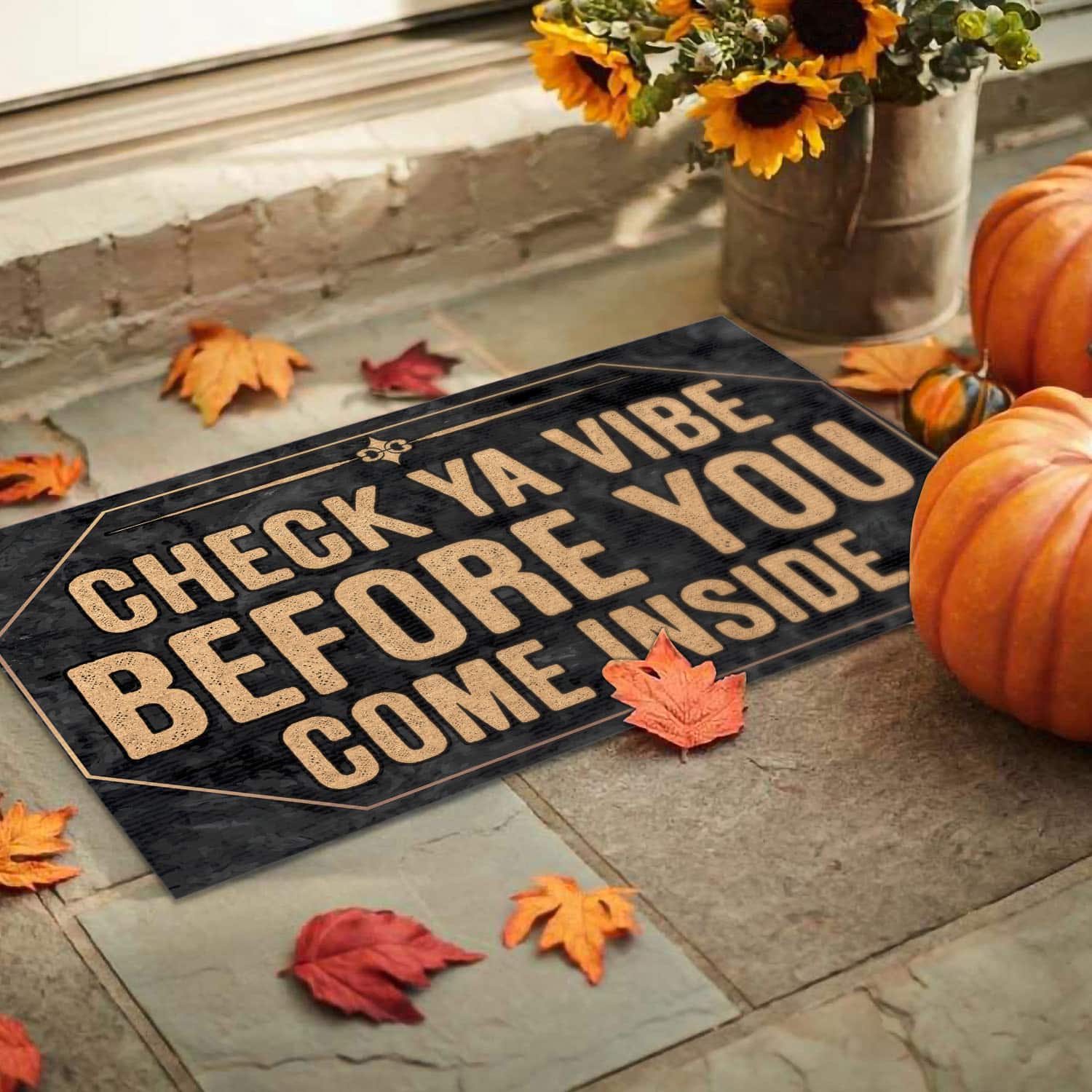 7O. Check Ya Vibe Doormat mockup 9