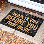 7O. Check Ya Vibe Doormat Mockup 10