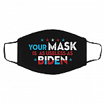 biden mask, Black, Cloth Face Cover – Medium/Large