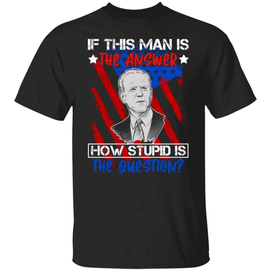 stupid question shirt, Black, Unisex T-Shirt