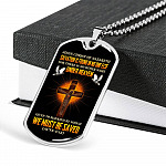 Jesus Christ Of Nazareth Salvation Is Found In No One Else Dog Tag Pendant Necklace