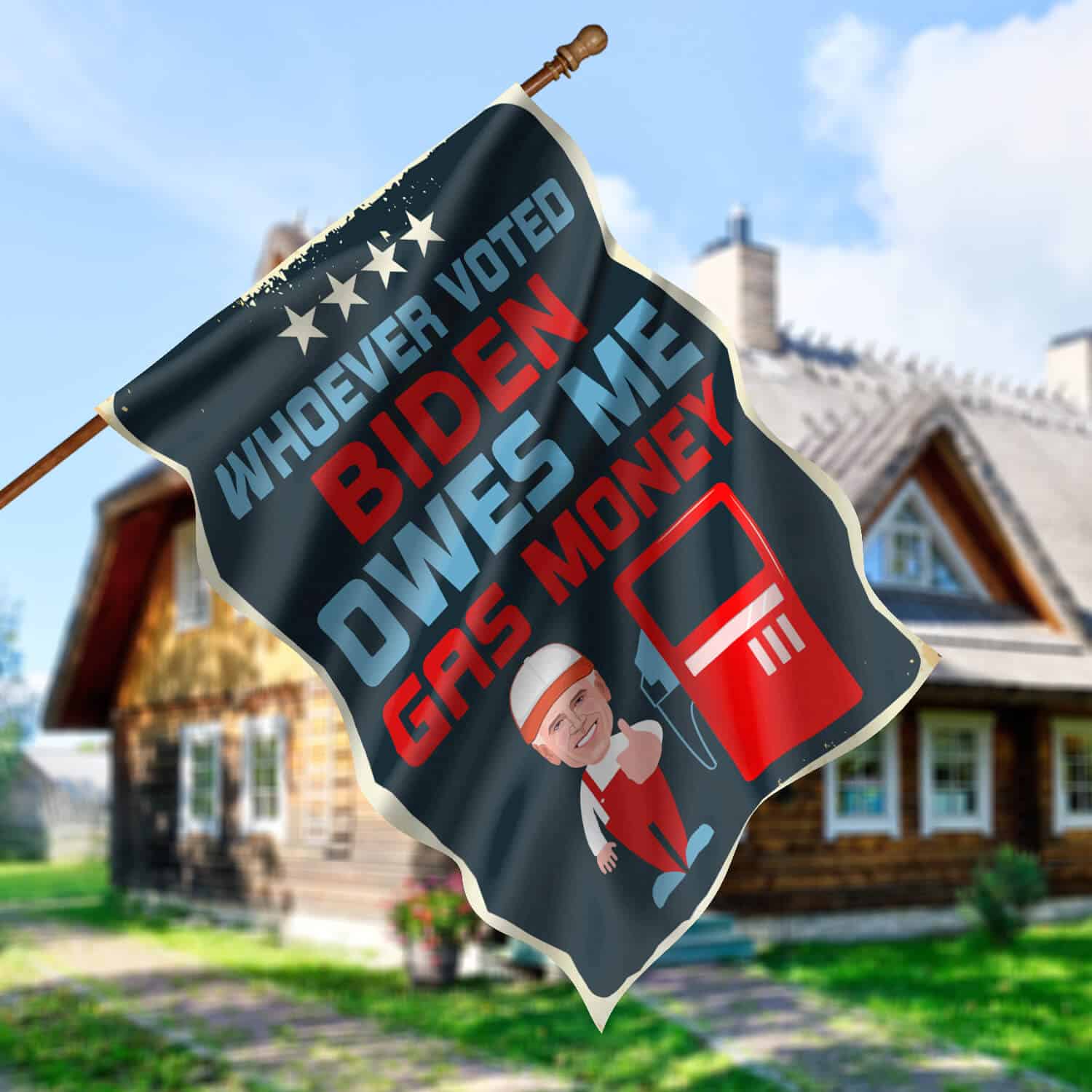 30x40 House Flag Mockup 5