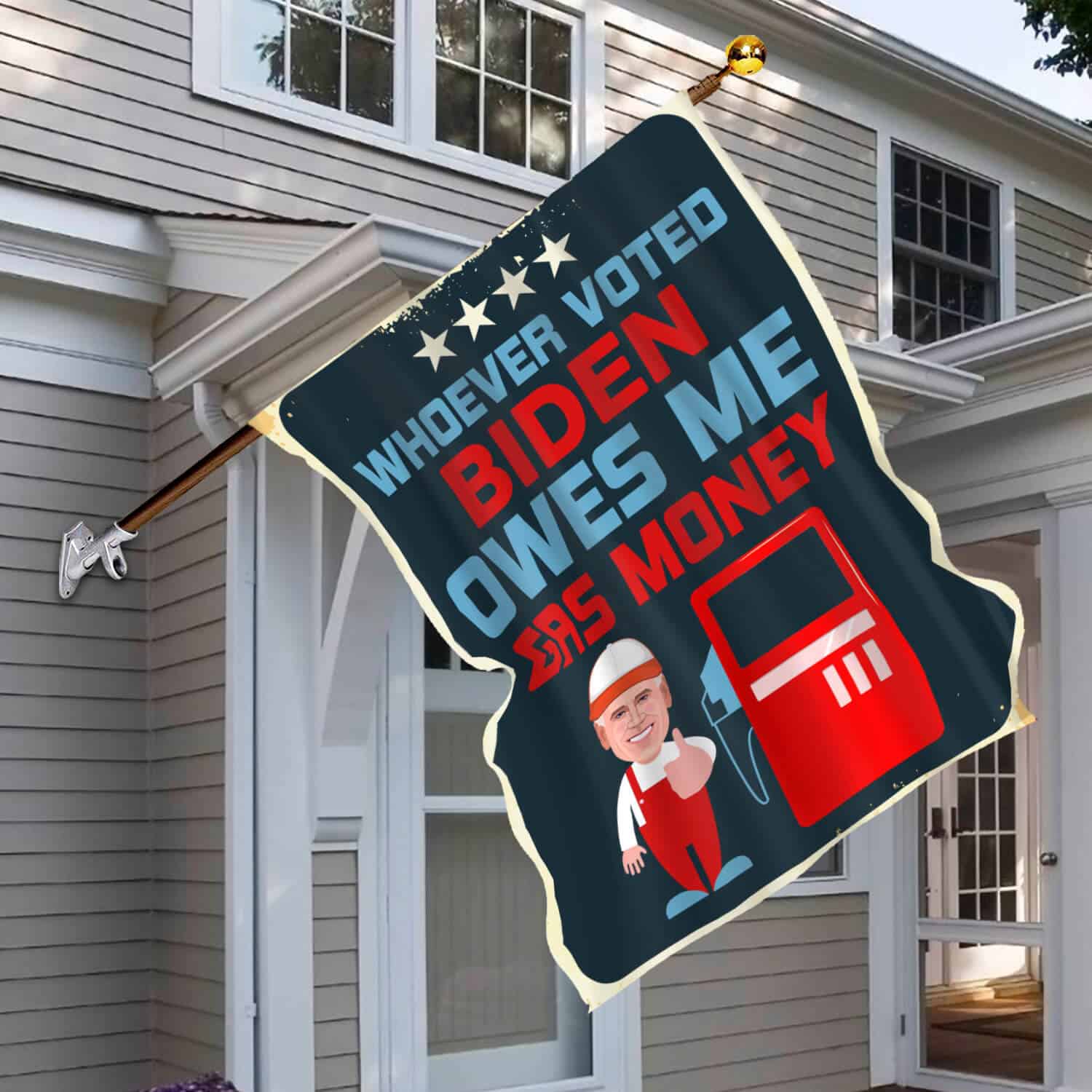 30x40 House Flag Mockup 6