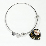 Custom Photo I'll Hold You In My Heart Until I Can Hold You In Heaven Feather Butterfly Memorial Heart Pendant Necklace