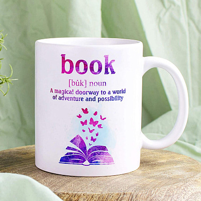Book A Magical Doorway To A World Of Adventure And Possibility Ceramic Coffee Mug - Water Bottle - Book Lover Gifts