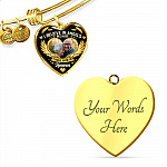 I Believe in Angels Because I Have Some in Heaven Personalized Photo Heart Pendant Necklace