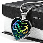 It's Okay If The Only Thing You Do Today Is Breathe Your Life Matters Heart Pendant Necklace - Suicide Awareness Gift It's Okay If The Only Thing You Do Today Is Breathe Your Life Matters Heart Pendant Necklace - Suicide Awareness Gift