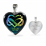 It's Okay If The Only Thing You Do Today Is Breathe Your Life Matters Heart Pendant Necklace - Suicide Awareness Gift It's Okay If The Only Thing You Do Today Is Breathe Your Life Matters Heart Pendant Necklace - Suicide Awareness Gift
