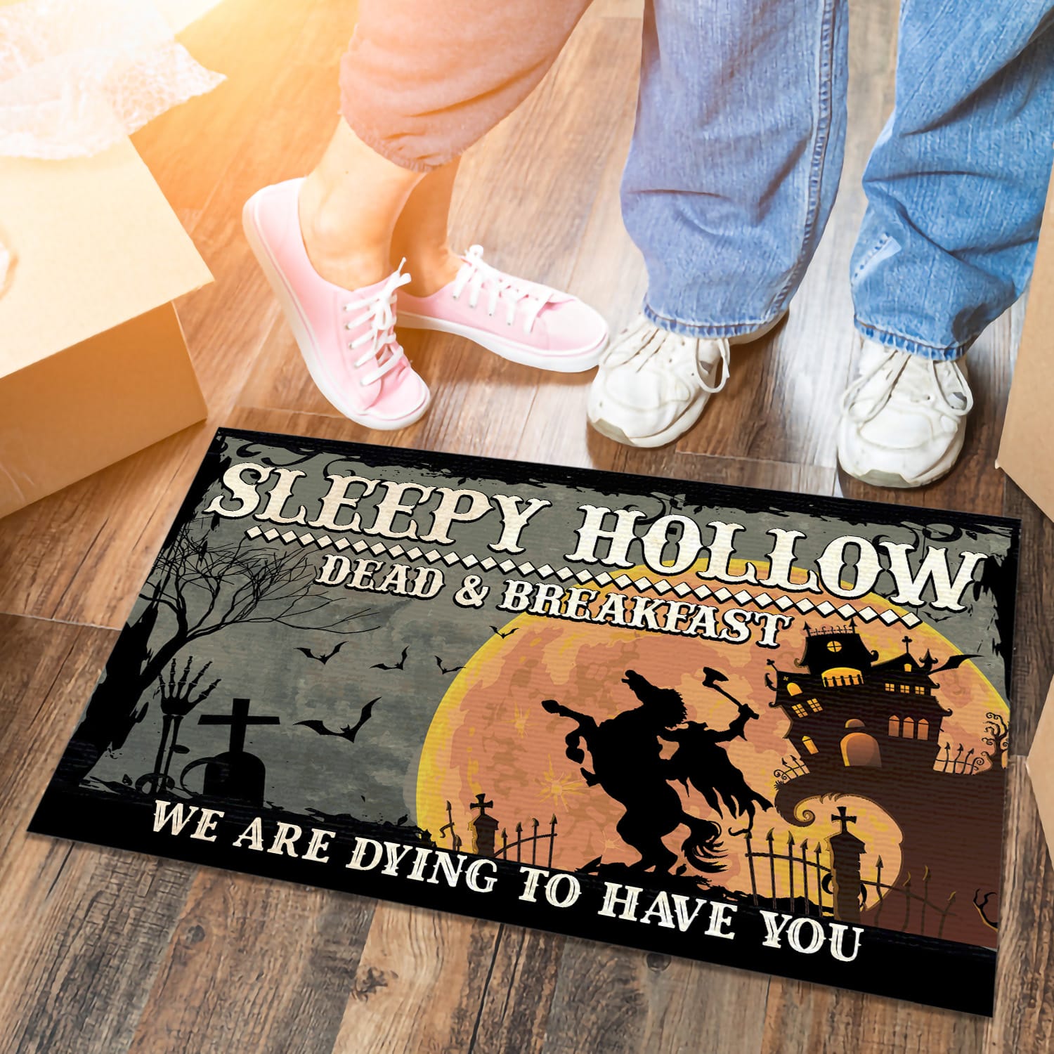 1KNG. Sleepy Hollow DOORMAT (3) Doormat mockup 6