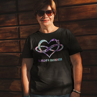 Alternative view of I Will Remember For You Alzheimer Awareness T-Shirt - Alzheimer's Awareness Month Shirt