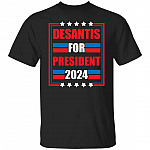 Ron Desantis For President, Black, Unisex T-Shirt Ron Desantis For President, Black, Unisex T-Shirt