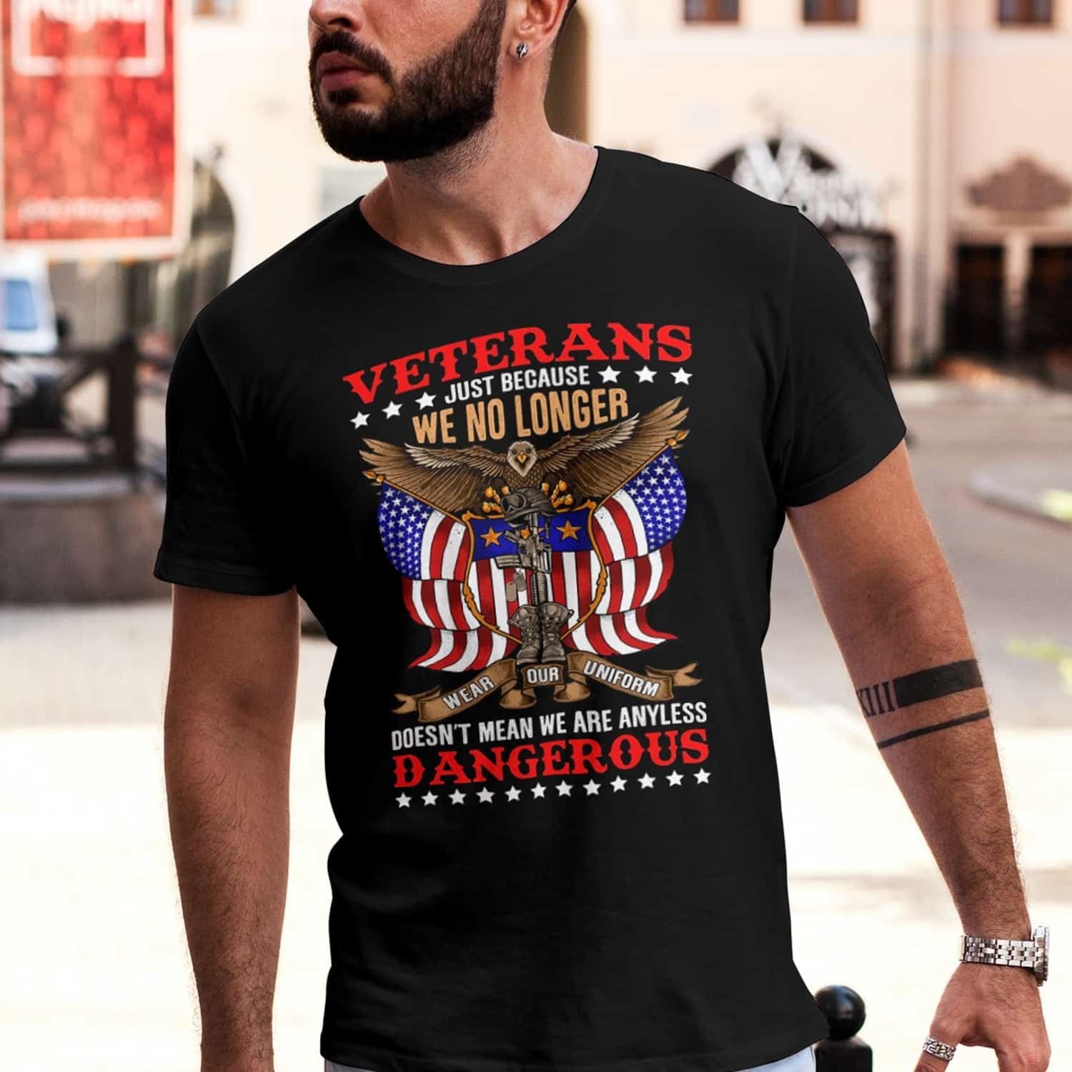 4NH. Veterans Less Dangerous-T shirt mk
