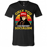 only u t, Black, V-Neck T-Shirt