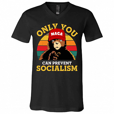 only u t, Black, V-Neck T-Shirt