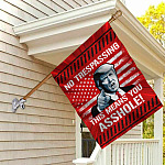 5TM. No Trespassing Asshole (7) House Flag Mockup 2