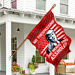 5TM. No Trespassing Asshole (7) House Flag Mockup 7