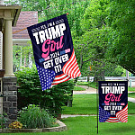 8KNG. trump girl 2024 - 30x40 Garden & House Mockup 1