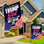 8KNG. trump girl 2024 - 30x40 Garden & House Mockup 3