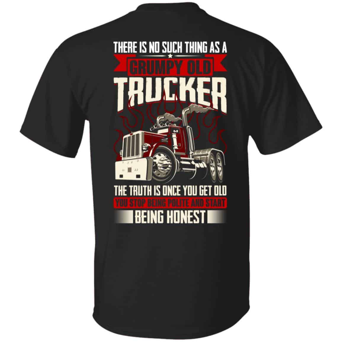 trucker, Black, Unisex T-Shirt trucker, Black, Unisex T-Shirt