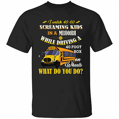 I Watch 40-60 Screaming Kids inT-Shirt, Black, Unisex T-Shirt