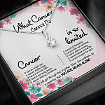 Cancer Survivor What Cancer Cannot Do Alluring Beauty Necklace - Cancer Awareness Necklace - Recovery Gifts