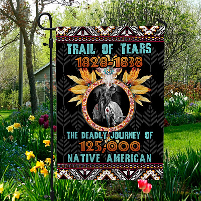 The Trail of Tears Native American Outdoor Indoor Decorative Garden Flag - House Flag - Wall Flag