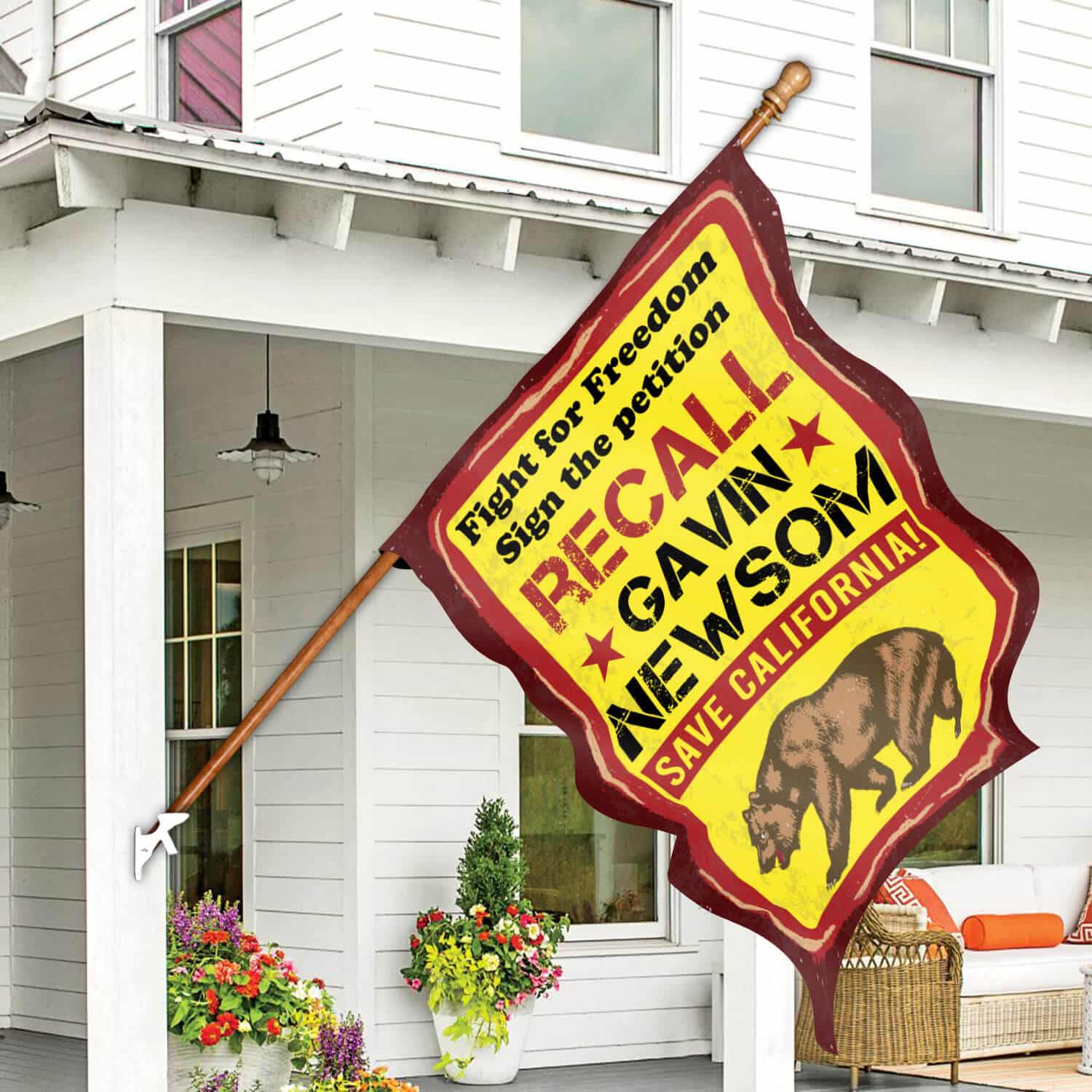 30x40 House Flag Mockup 7