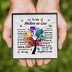 To My Mother In Law All The While My Love For Your Son Has Grown Alluring Beauty Necklace - Mother In Law Wedding Gifts