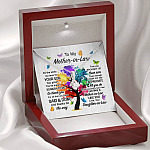 To My Mother In Law All The While My Love For Your Son Has Grown Alluring Beauty Necklace - Mother In Law Wedding Gifts