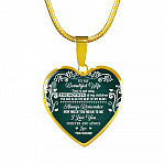 To My Beautiful Wife Always Remember How Much You Mean To Me Heart Pendant Necklace - Gift For Wife To My Beautiful Wife Always Remember How Much You Mean To Me Heart Pendant Necklace - Gift For Wife