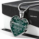 To My Beautiful Wife Always Remember How Much You Mean To Me Heart Pendant Necklace - Gift For Wife To My Beautiful Wife Always Remember How Much You Mean To Me Heart Pendant Necklace - Gift For Wife