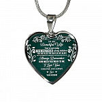 To My Beautiful Wife Always Remember How Much You Mean To Me Heart Pendant Necklace - Gift For Wife To My Beautiful Wife Always Remember How Much You Mean To Me Heart Pendant Necklace - Gift For Wife